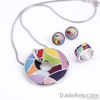 newest lovely candy color enamel jewelry set