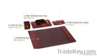 Faul Leather Multifunction Tray&Pen Holder&Desk Pad&Double Pen Stand