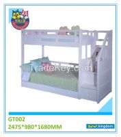 Bed Type Children Use Pine Material Kids Bunk Bed With Ladder C209