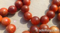 Red Agathis Wood Beads