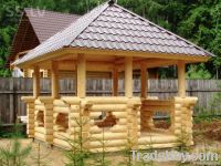 Log shed, log gazebo, log cabin