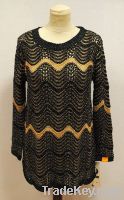 Women's Knitted Dress with Lurex