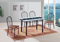 Durable Dining Table with Glass Top YS-D301