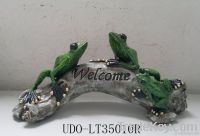 frog decoration"Welcome"