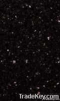 High quality black galaxy granite slabs