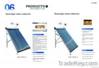 Heat pipe solar collector