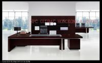 executive desk, real wood veneer desks, office desk, Model#:victoria