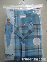 Men's Flannelette Pajamas Set/ Sleepwear