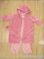 INFANT GIRLS CORAL FLEECE GOWNS+FLANNELE PJS