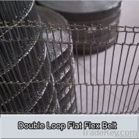 SS 316 double loop/single loop flat felx convey belt