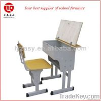 School desk and chair