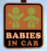 Baby In Car EL Sticker