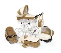 Wicker Retro Baby Pram 4 In 1