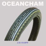 All Size Motorcycle Tires, Autocycle Tire 2.50-18 6pr with New Pattern (Highway Tread Pattern)