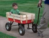 Pocket Tool Cart, Child Cart, All-Terrain Steel and Wood Wagon