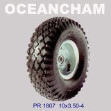 Plastic or Steel Rims Pneumatic Rubber Wheel 10"X3.50-4 Pr1807