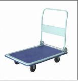 Foldable Platform Hand Truck with 5-Inch PU Wheel and Non-Slip PVC Mat, pH3001A