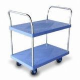 Hand Truck with Non-Sliding Tracery, Two Shelves and 5-Inch Canister, pH3002b