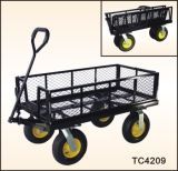 Tc4209 Folding Garden Cart Garden Wagon with Caster Wheels