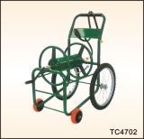 Hose Reel Cart with Big Pnumatic Tires and UV-Resistant and Pb-Free Powder Coating Surface