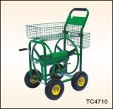 Hose Reel Cart with Two Tool Baskets