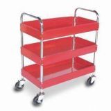 Three-Layer Service Cart, Wheels with Brakes, Suitable for Hotels and Dining Rooms (TC4113)