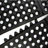 Drainage Anti-Fatigue Marine Deck Rubber Mat with Connectors and Holes (GM0407)