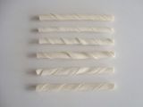 White Bleached Twist Stick 5"