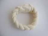 White Puffy Braided Ring5"-6"