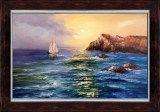 Classcical Seascape Knife Oil Paintings