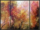 Wall Art Knife Oil Paintings of Trees