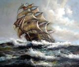 Boat Oil Painting Art (lb-03)