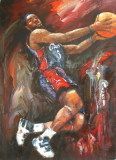 Oil Paintings of Basketball Star