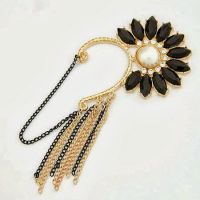 Beautiful Black One-Ear Earring