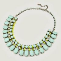 Fluorescent Shiny Blue Fashion Necklace