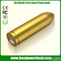Golden 2800mAh emergency mobile power bank charger