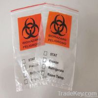 Plastic biohazard bag