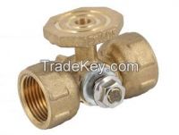 Brass Plug Valves with Red Butterfly Handle