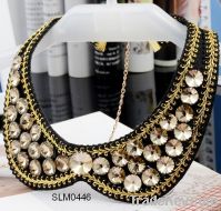 New !!! Handmade beaded collar/ charm collar/neckine motif