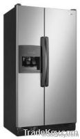 Amana 25 -Cubic Foot Side-by-Side Refrigerator, ASD2522WRD, Silver