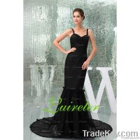Cheap Price Black Lace Evening Dress