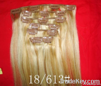 clips-in hair extension--18/#613