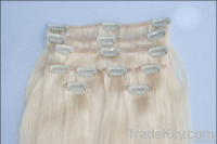 clips in hair extension--Brazilian remy hair