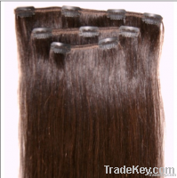 Unprocessed virgin remy clips in hair extension