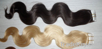 Remy body wavy Brazilian tape hair