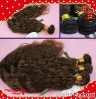 Brazilian remy hair loose curl, remy hair bundles, machine weft