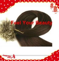 Brazilian remy Nail hair extensions U-tip hair extensionsprebondedhair