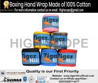 Boxing Hand Wrap Made of 100% Cotton  - No-Stretch - Customization with Label