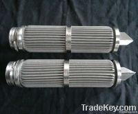Stainless steel pleated filter cartridge