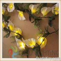 Led string light with lily